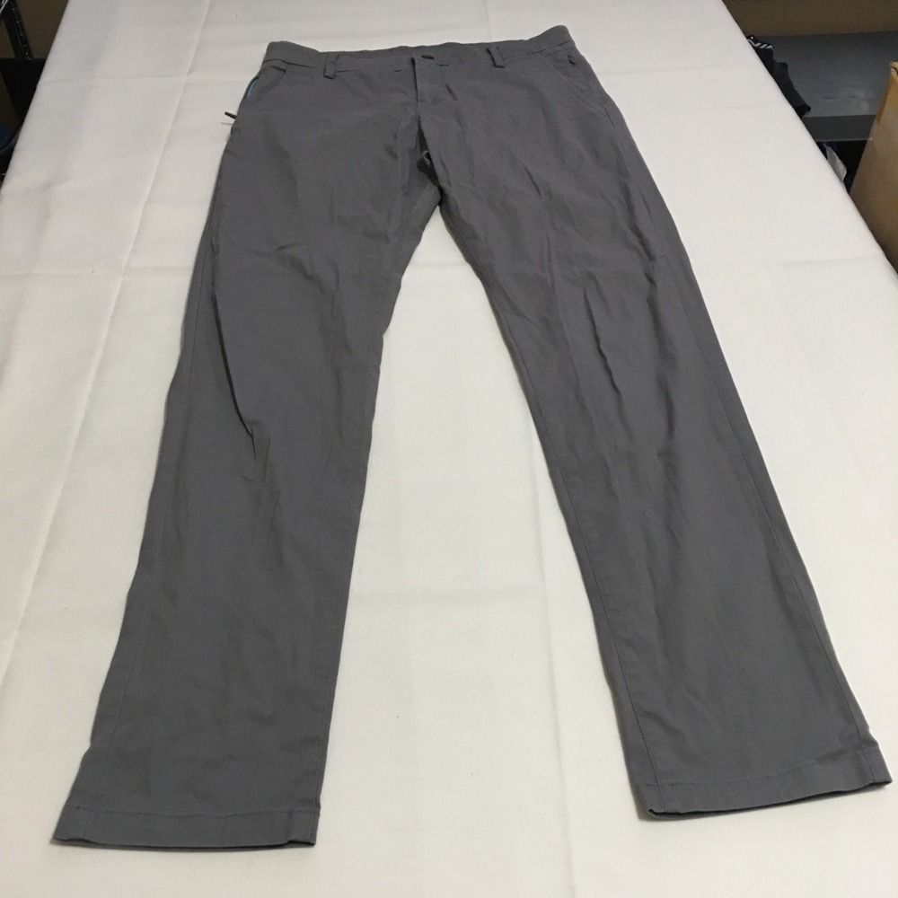 Birddogs Pants Mens 30x30 (Tag 30x32) Gray Lined Chino Golf Trousers